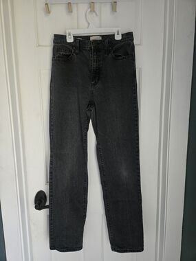 Universal Thread High-rise 90's Straight Charcoal Black Jeans